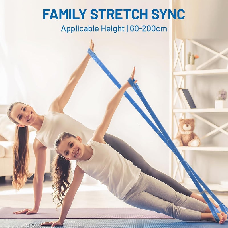 Slim Panda Stretch Strap, Dance Stretch Bands Flexibility, Elastic Yoga Stretching Strap with 9 Loops for Physical Therapy, Pilates, Yoga, Ballet, Gymnastics Stretching Bands for Exercise - Image 5